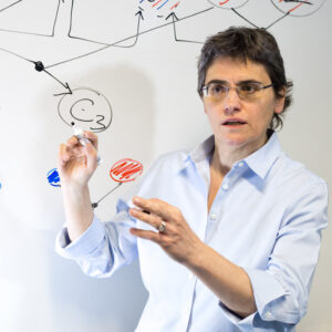 Pierangela Samarati holding a lecture